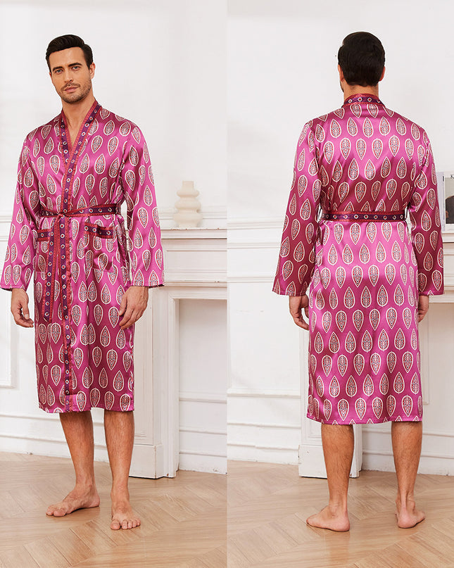 Fashion Personality New Men's Bathrobe Thin