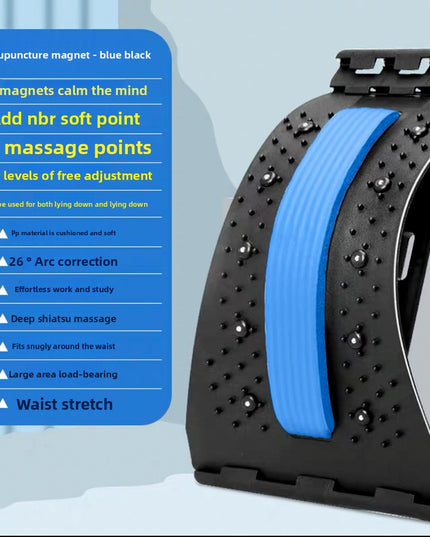 Lumbar Stretch Traction Massager with Magnetic Therapy