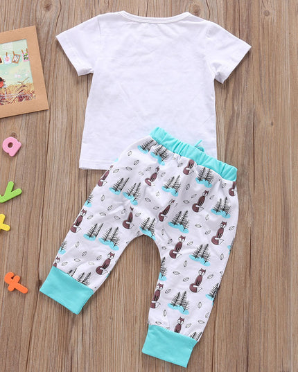 Newborn Baby Clothes Set T-shirt Tops Pants Little Boys and Girls Outfits
