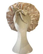Bow ribbon-beige / M56-58cm