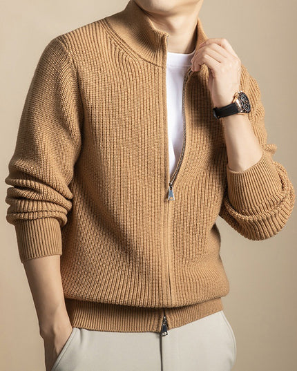 Mens Wool Knit Cardigan