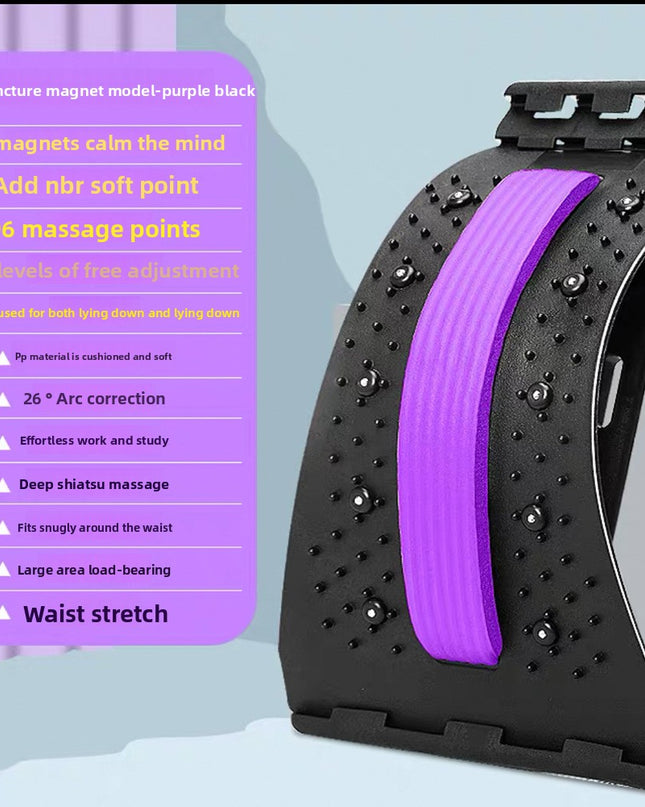 Lumbar Stretch Traction Massager with Magnetic Therapy