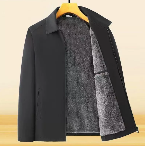 Men's Fleece Jacket Loose Casual Winter Coat