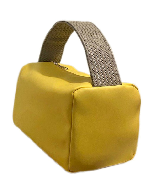 Portable new candy-colored leather storage bag