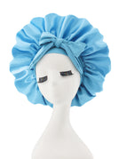Bow ribbon-lake blue / M56-58cm
