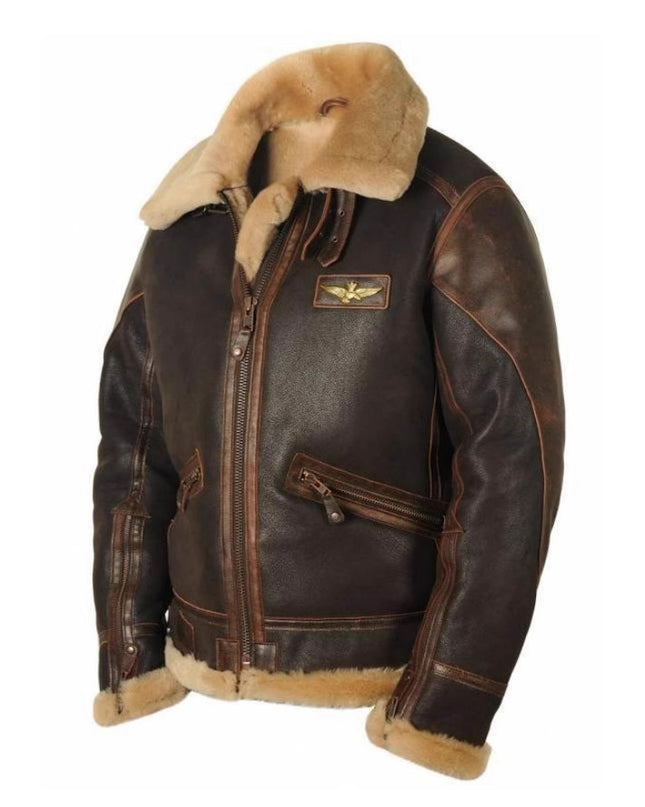 Turn-Down Collar Zippered Jacket