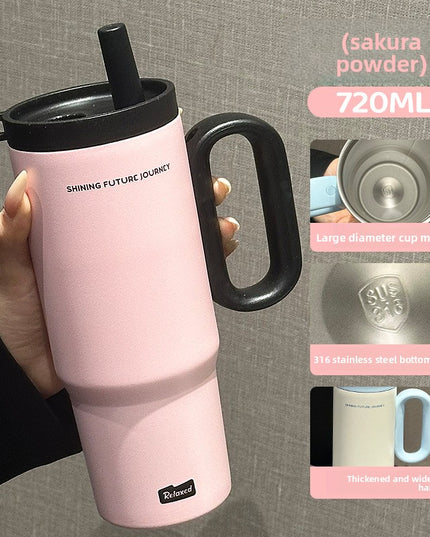Straw Thermos Cup