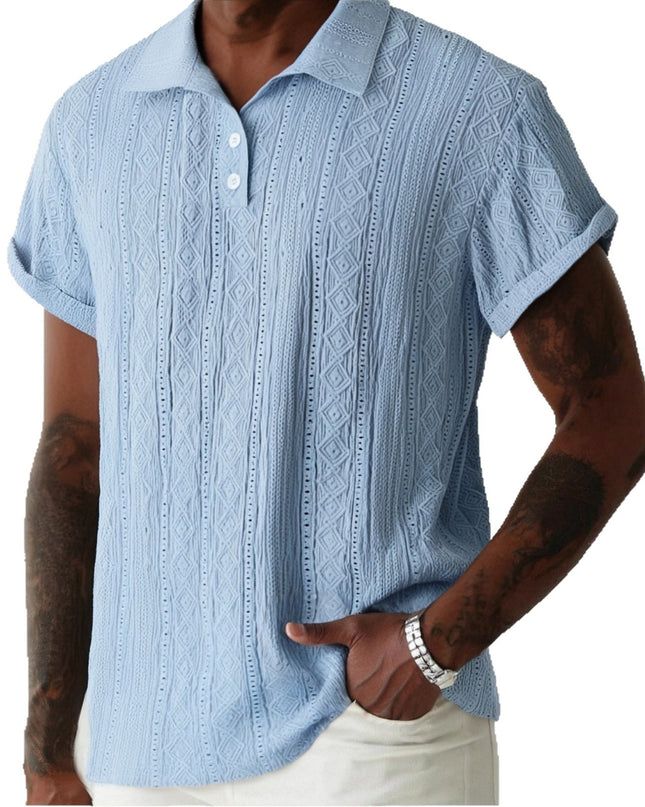 Men's Breathable Hollow-out Lightweight Casual Top