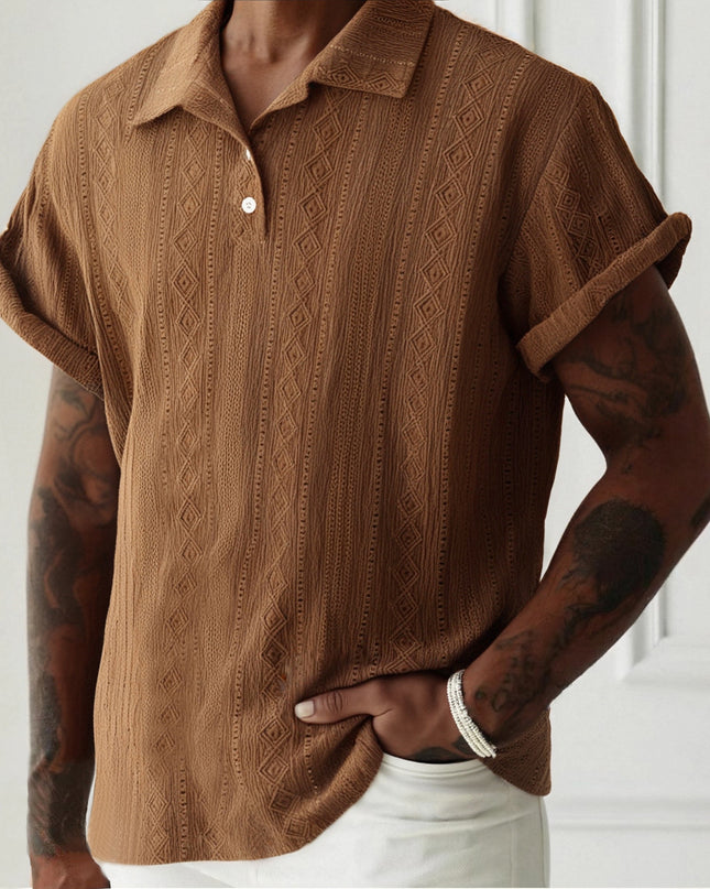 Men's Breathable Hollow-out Lightweight Casual Top