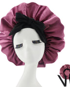 Black ribbon shower capbean paste powder / M56-58cm