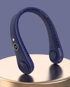 R8 digital display halter blue / 1200mah three levels of strong wind