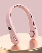 R8 digital display halter pink / 1200mah three levels of strong wind