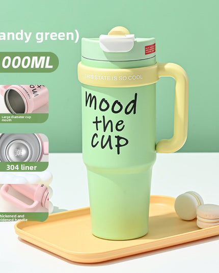 Straw Thermos Cup