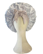 Bow ribbon-silver white / M56-58cm