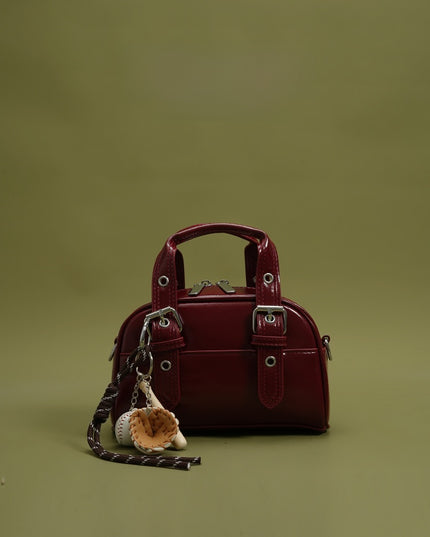 Retro Women's Handbag with Detachable Strap