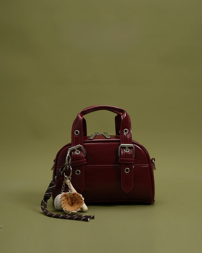 Retro Women's Handbag with Detachable Strap