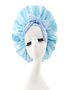 Bow ribbon-sky blue / M56-58cm
