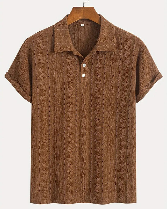 Men's Breathable Hollow-out Lightweight Casual Top