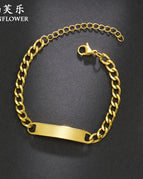 S-b02 (with extension chain) gold / Engraved picture (customized according to the drawing)