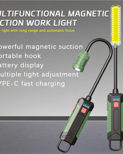 New Model 360 ° Bending Hose Barbecue Lamp Led Outdoor Emergency Lighting Car Repair Cob Work Light