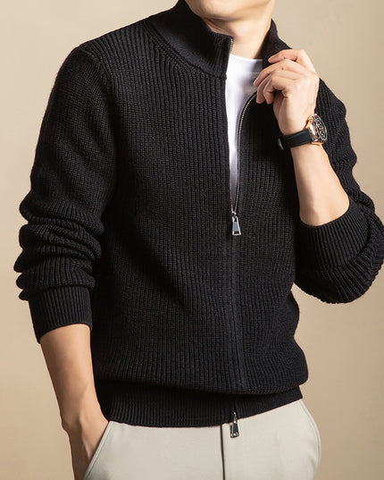 Mens Wool Knit Cardigan