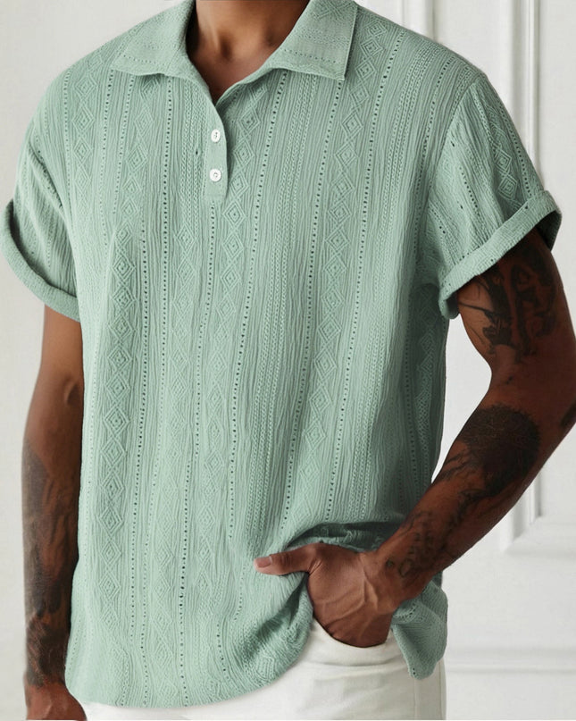 Men's Breathable Hollow-out Lightweight Casual Top