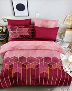 Rolney Red / 220x260cm 1pc 51x76cm 2pcs