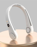 R8 digital display halter white / 1200mah three levels of strong wind