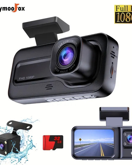 1080P HD Dual Lens Car DVR Camera with GPS