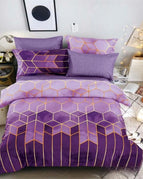 Rolney Purple / 220x240cm 1pc 80x80cm 2pcs