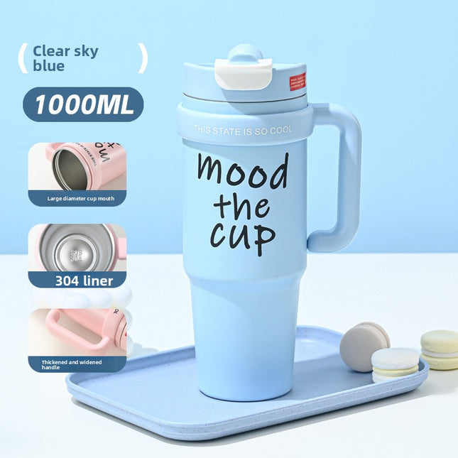 Straw Thermos Cup