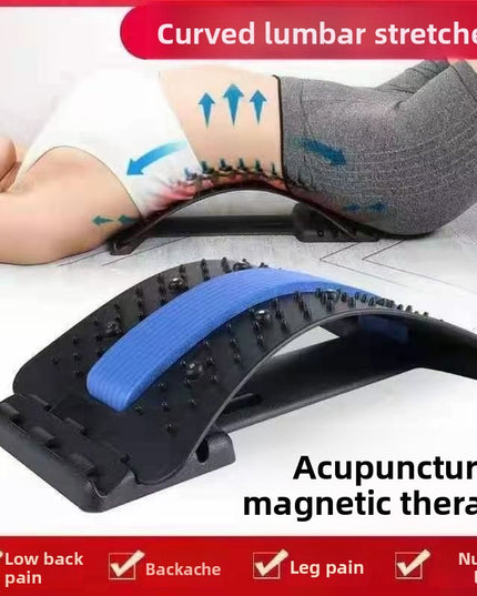 Lumbar Stretch Traction Massager with Magnetic Therapy