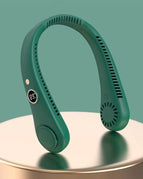 R8 digital display halter green / 1200mah three levels of strong wind