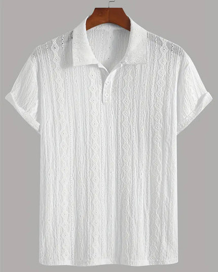 Men's Breathable Hollow-out Lightweight Casual Top