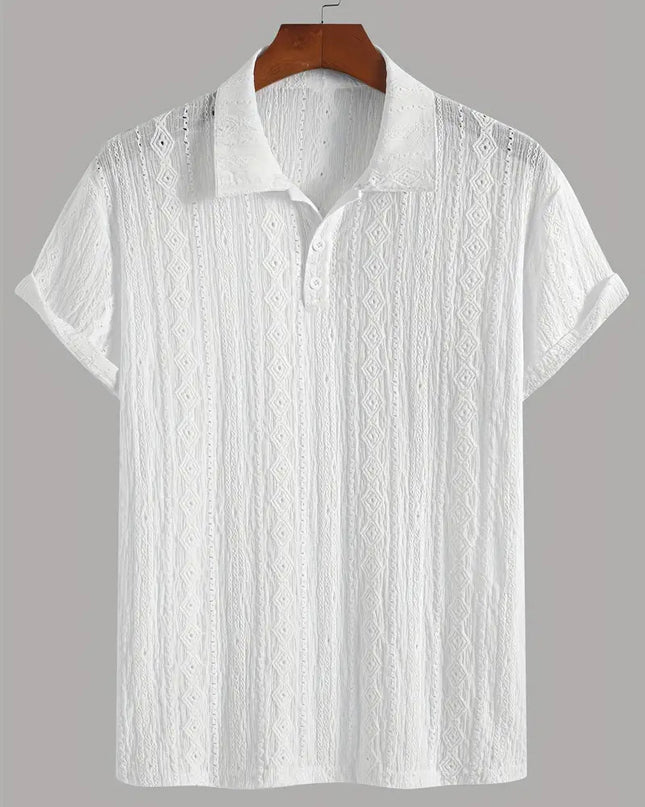 Men's Breathable Hollow-out Lightweight Casual Top
