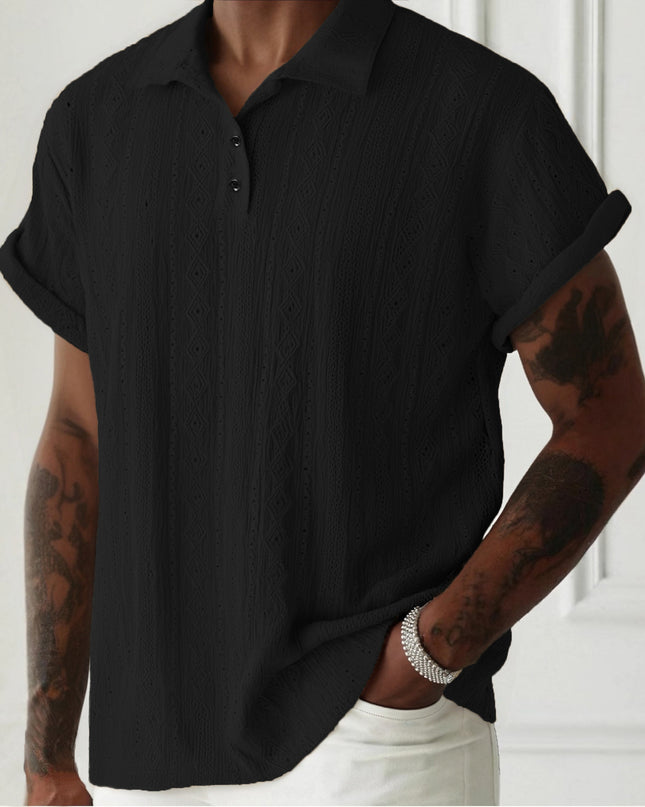 Men's Breathable Hollow-out Lightweight Casual Top