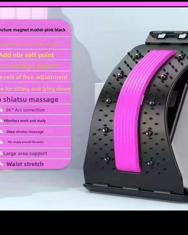 Lumbar Stretch Traction Massager with Magnetic Therapy